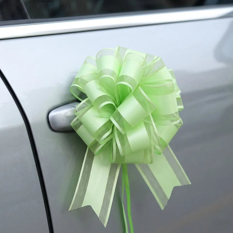 Nœud à Tirer Déco Voiture Vert Chic