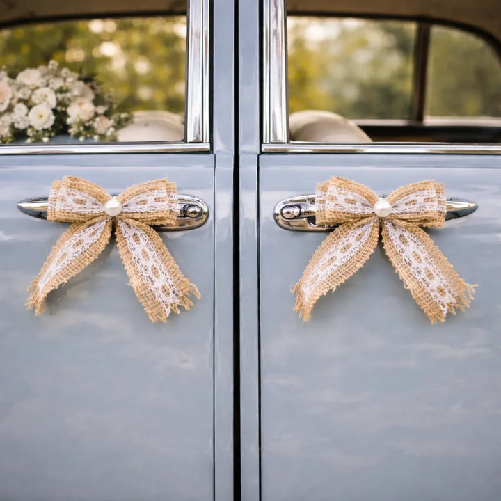 Nœud Voiture Mariage Champêtre