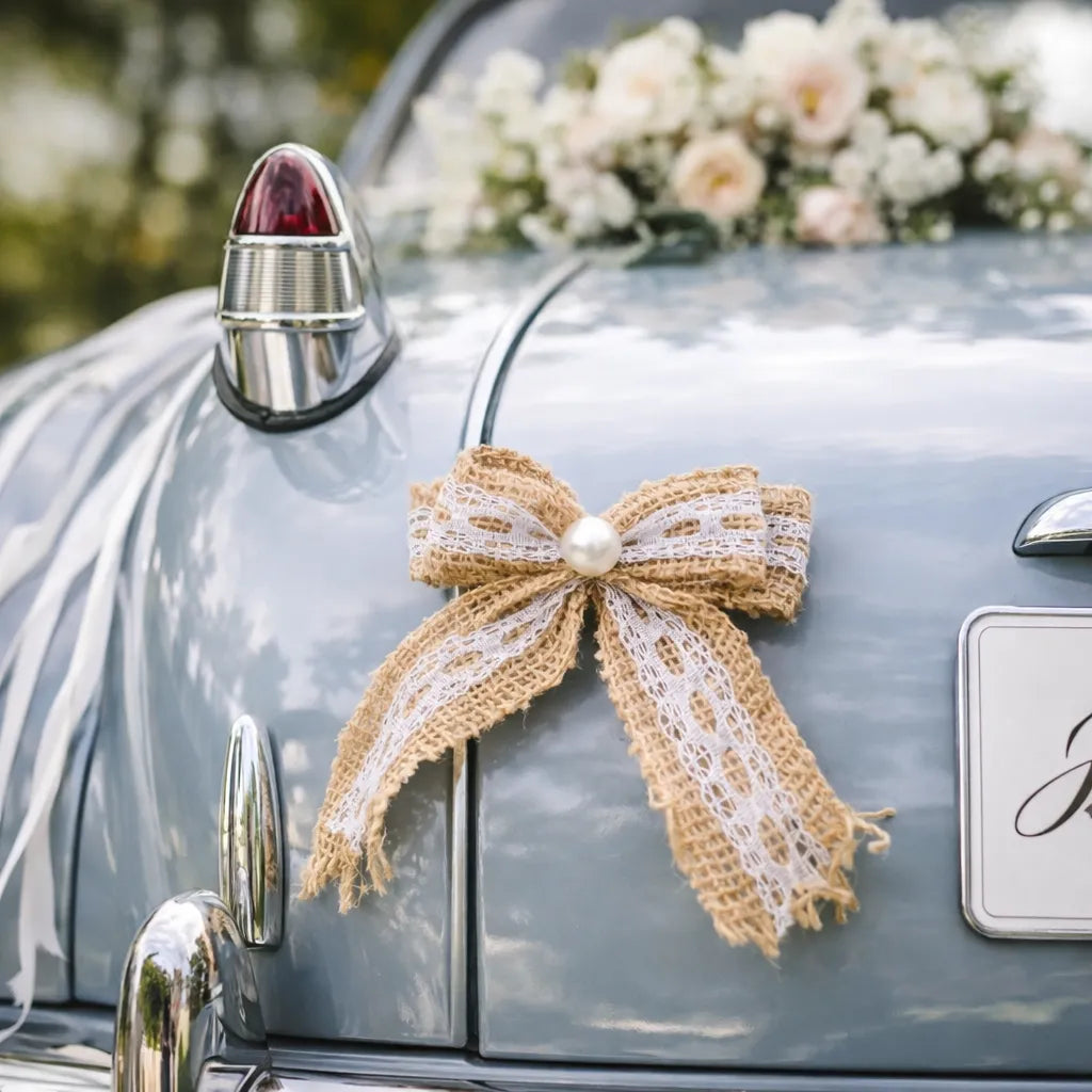 Nœud Voiture Mariage Champêtre vintage