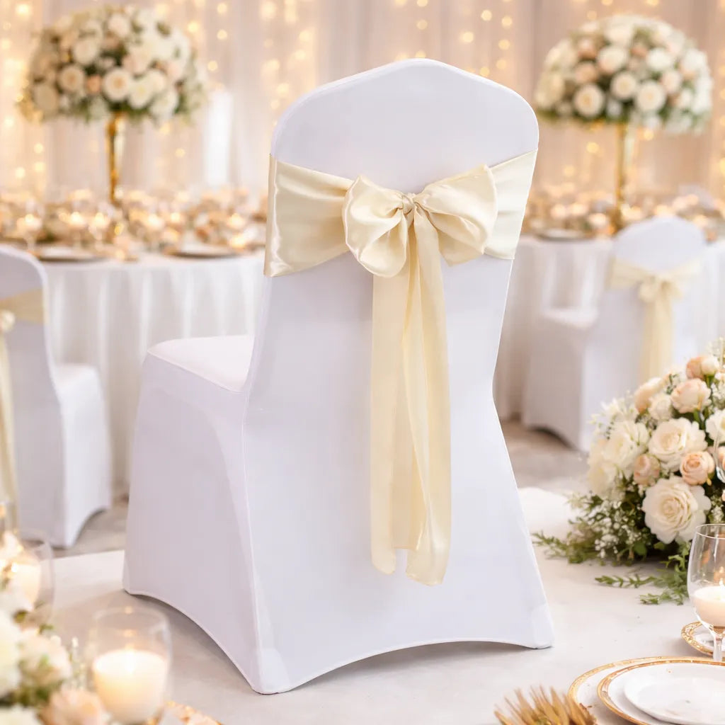 Nœud de Chaise Mariage Satin
