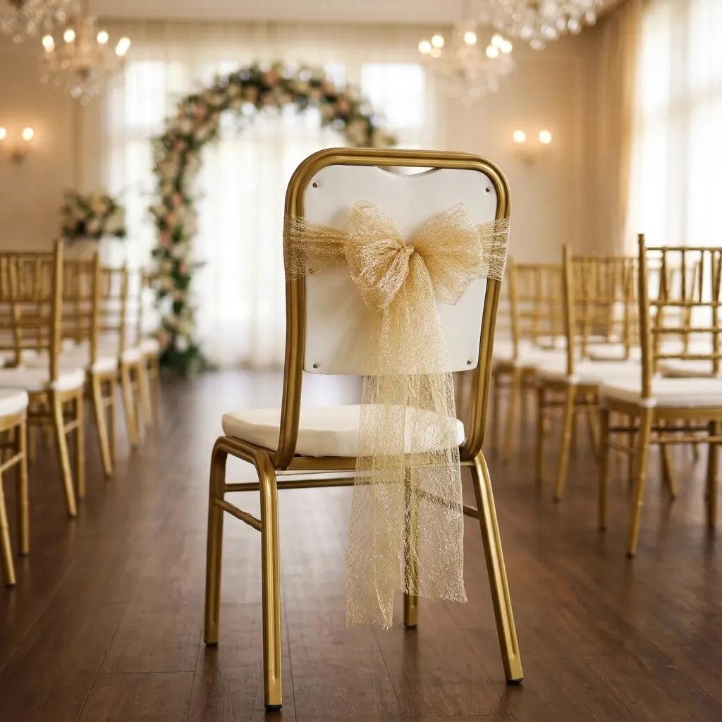 Nœud de Chaise Or Original pour Mariage Neutre