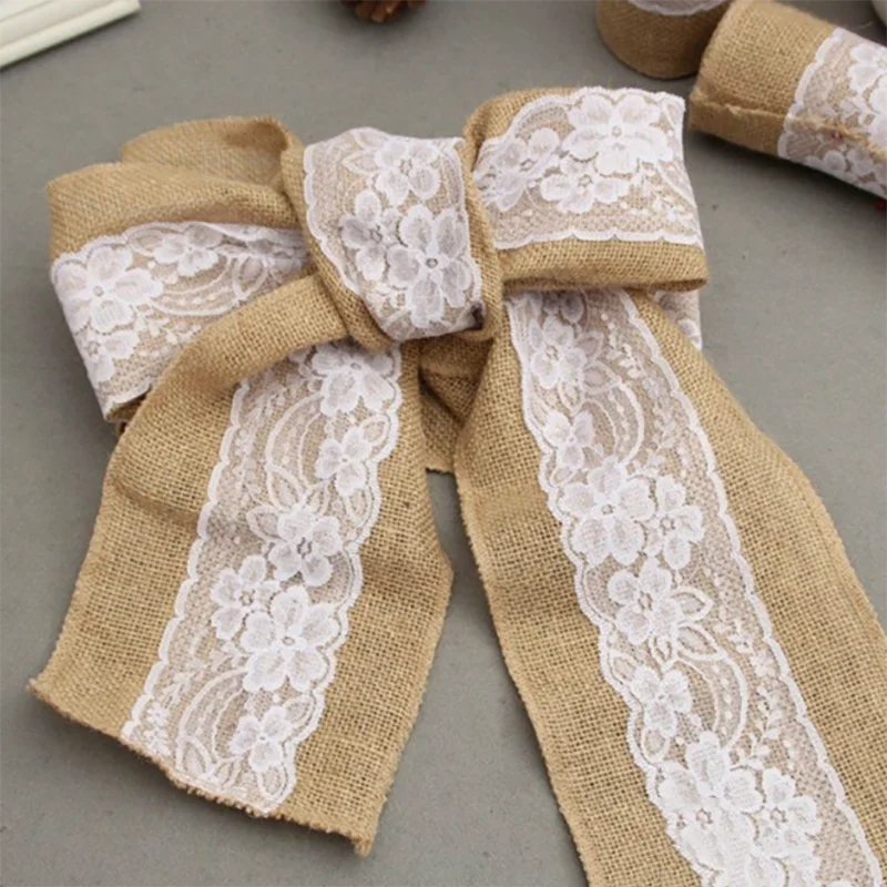 Nœud de Chaise Toile de Jute Chic