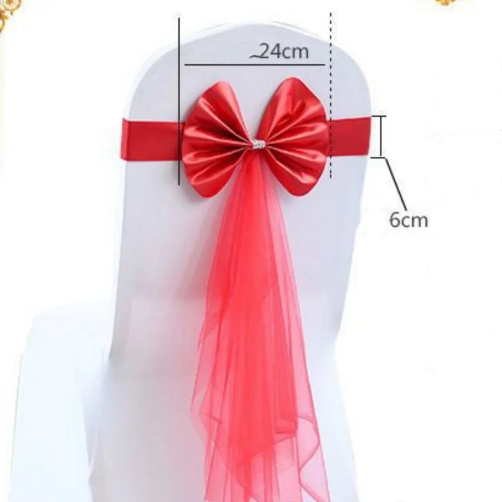 Nœud de Chaise rouge Chic Dimensions