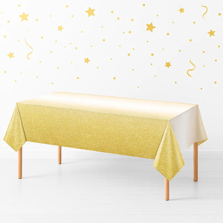 Nappe Anniversaire Blanc et Gold