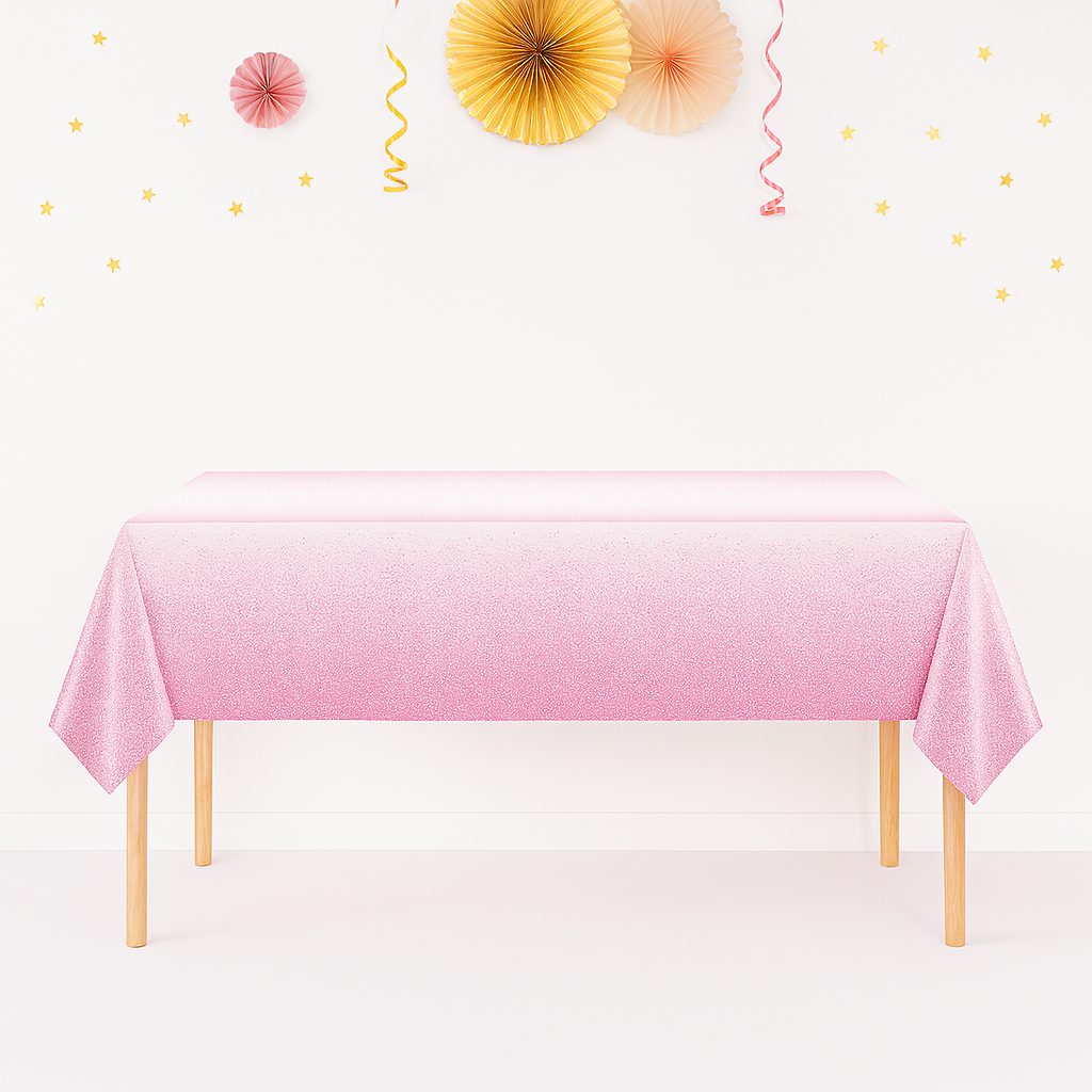 Nappe Anniversaire Dégradé Rose