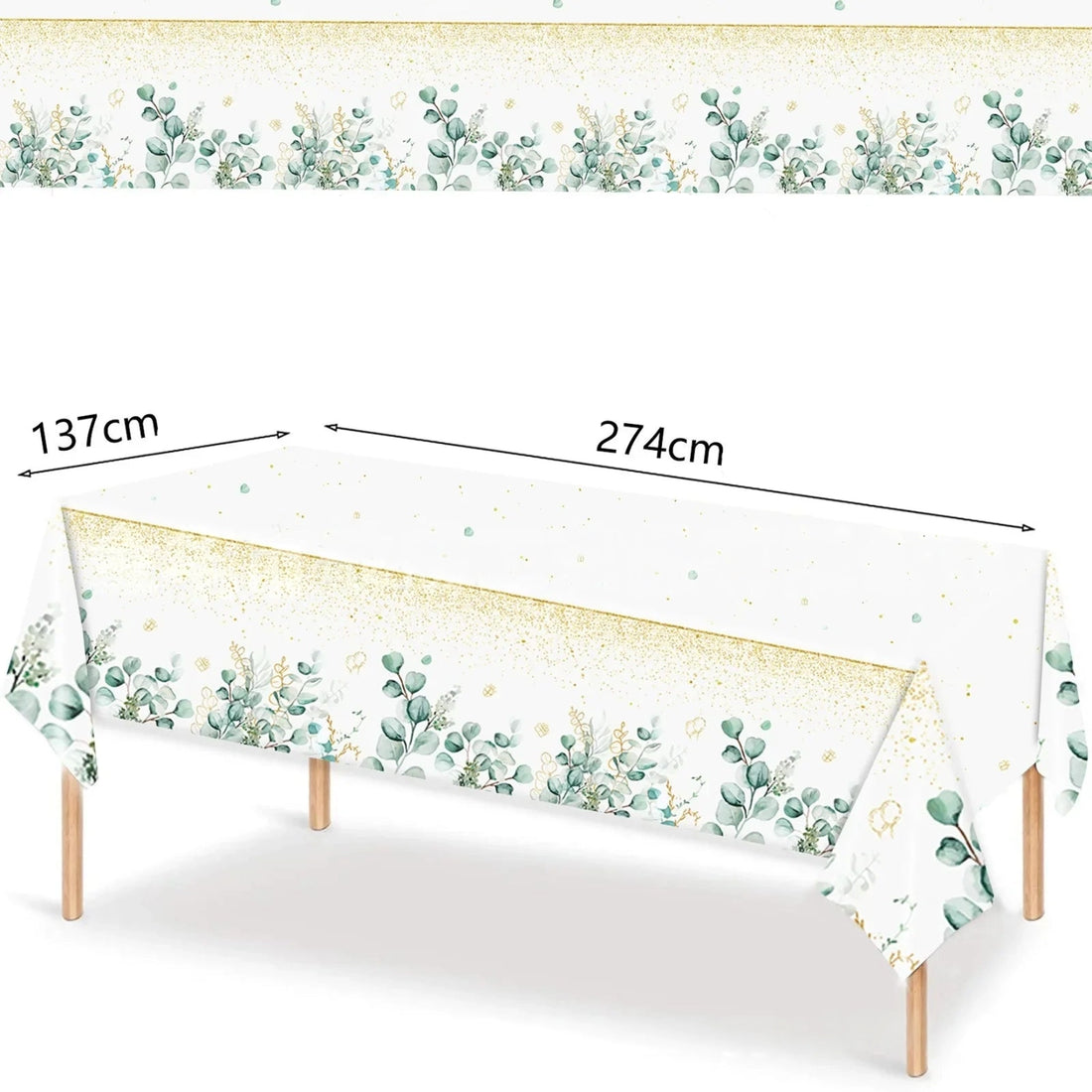 Nappe Anniversaire Eucalyptus Détails