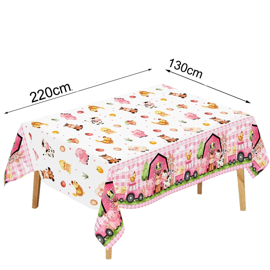 Nappe Anniversaire Ferme Colorée