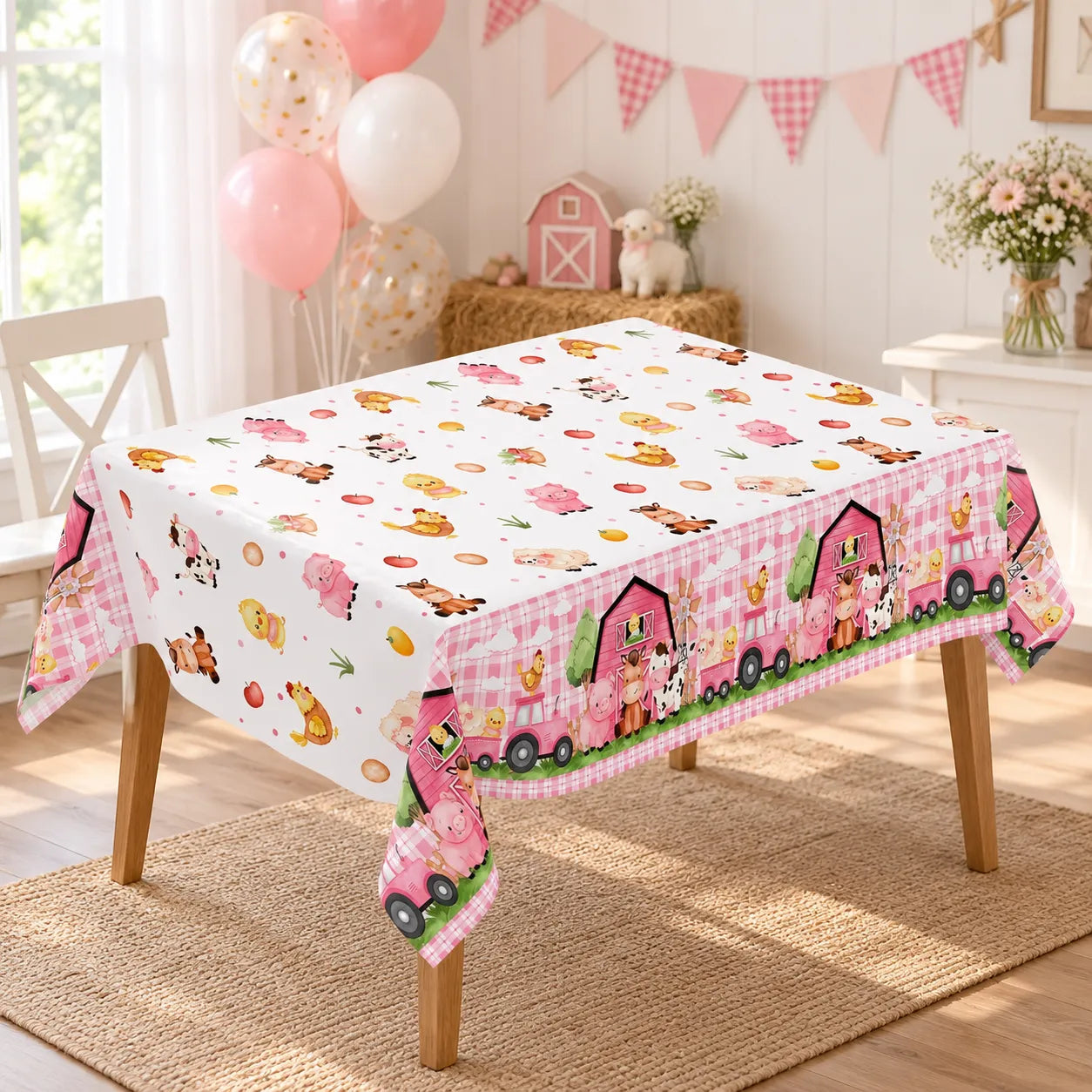 Nappe Anniversaire Ferme Unique