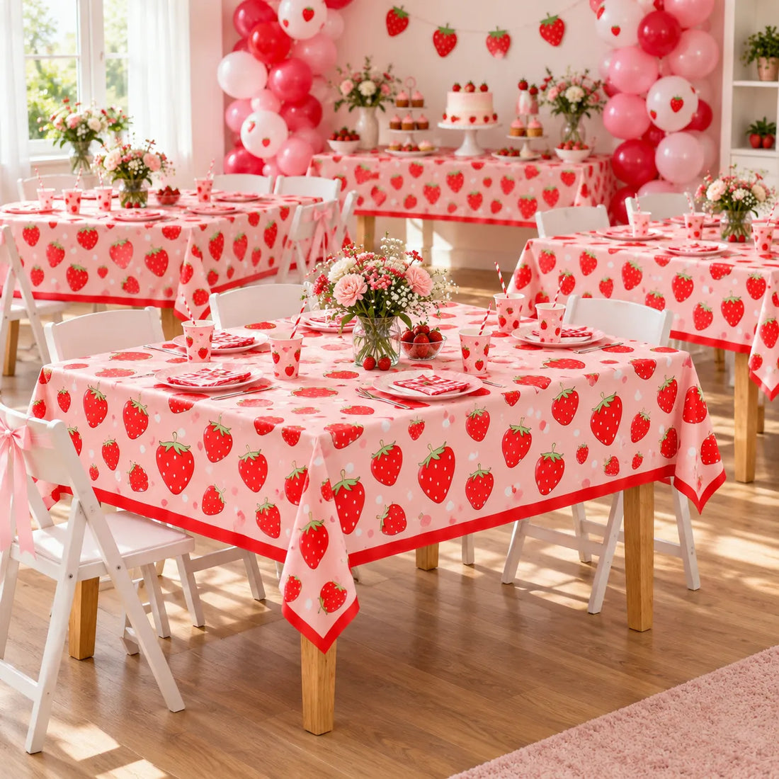 Nappe Anniversaire Fraise Pratique
