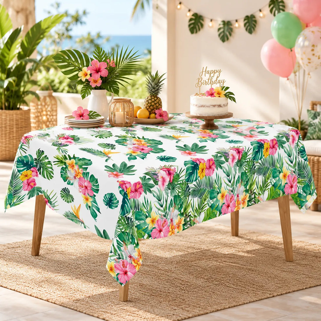 Nappe Anniversaire Hawaï Originale