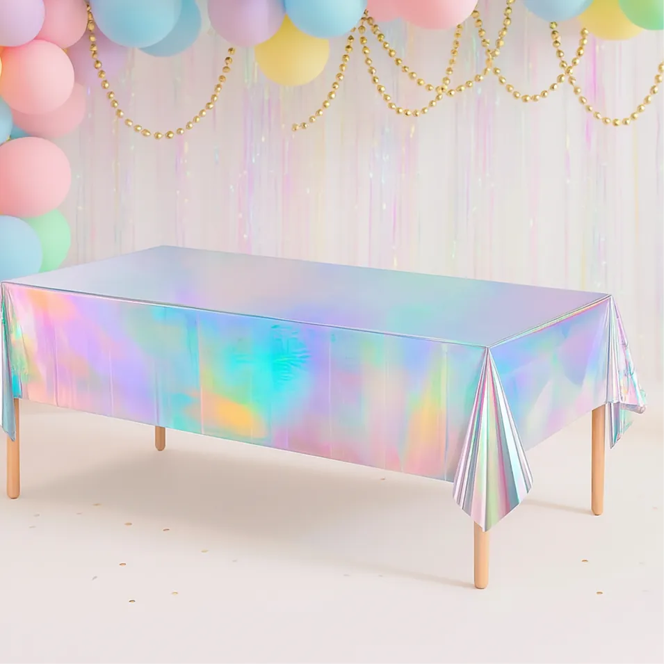 Nappe Anniversaire Irisée Brillante