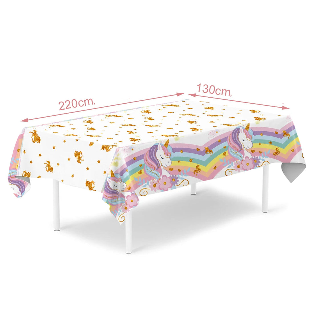 Nappe Anniversaire Licorne stylé