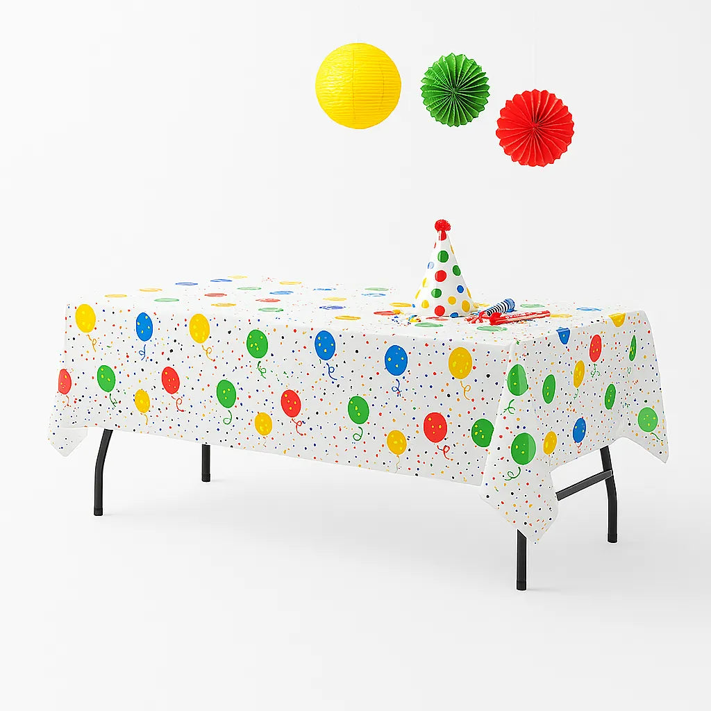 Nappe Anniversaire Motif Ballons Colorés