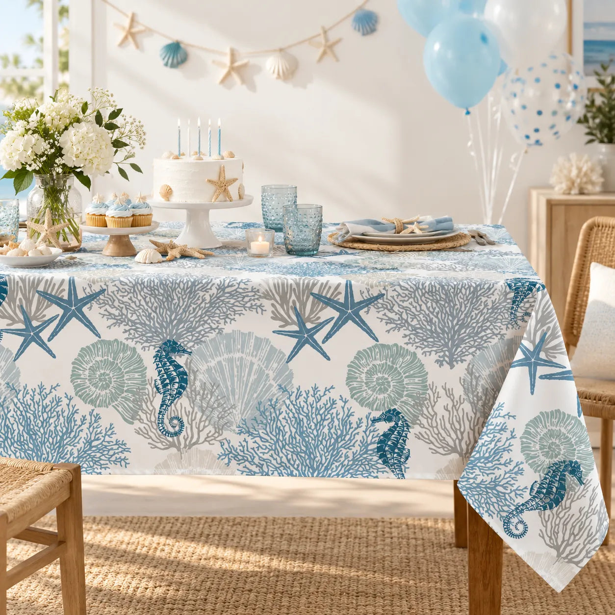 Nappe Anniversaire Océan Belle