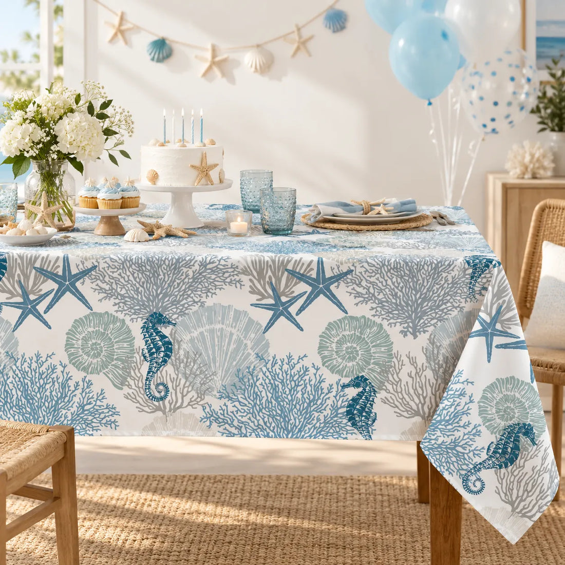 Nappe Anniversaire Océan Belle