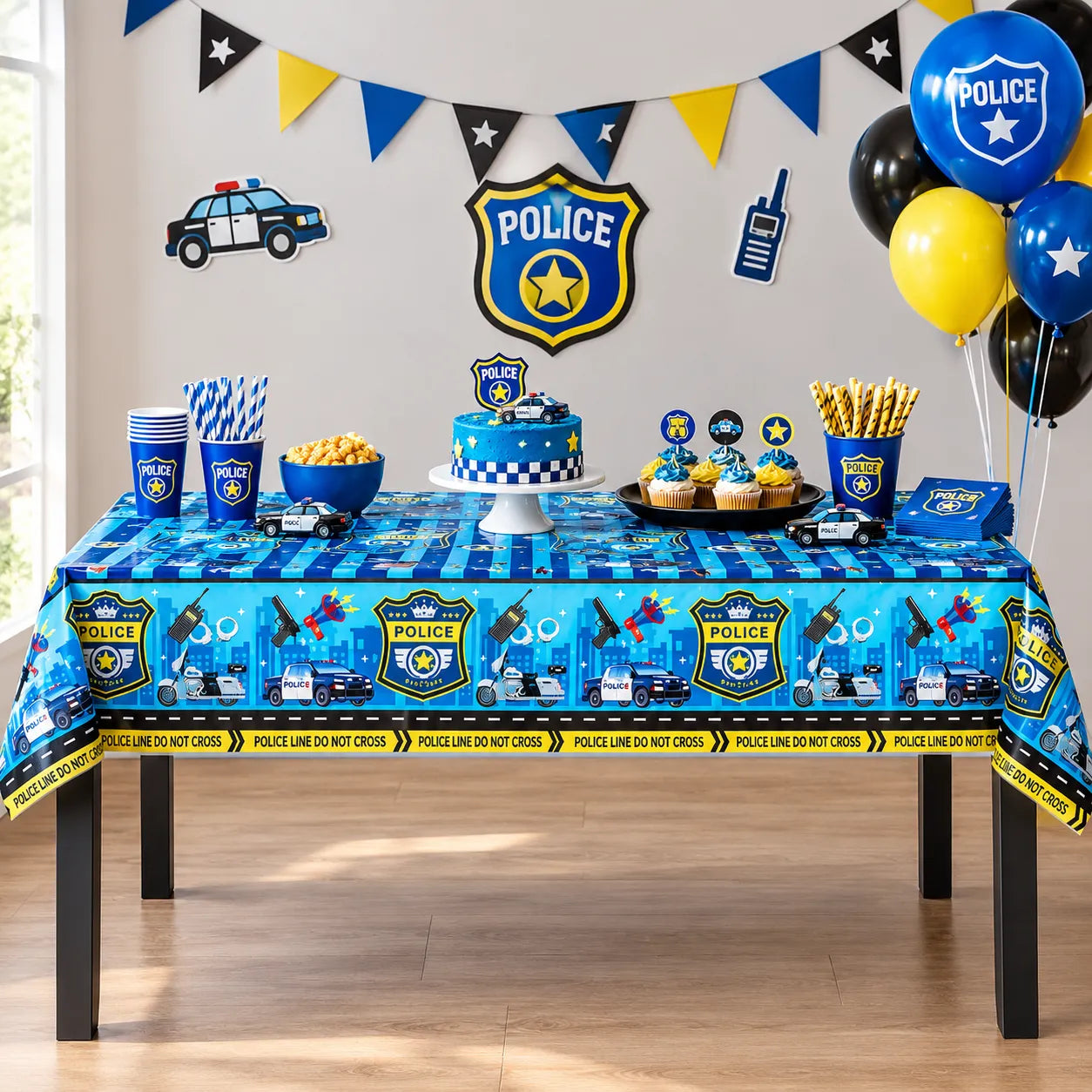 Nappe Anniversaire Police Pratique