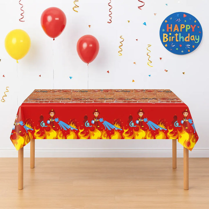 Nappe Anniversaire Pompier