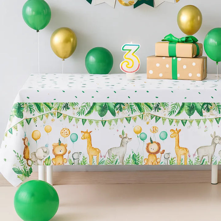 Nappe Anniversaire Thème Jungle
