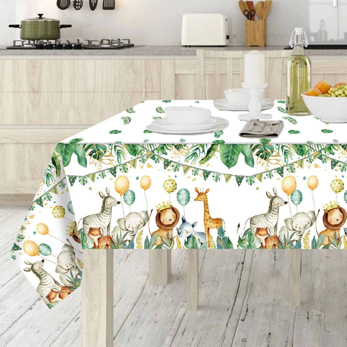 Nappe Anniversaire Thème Jungle de qualité