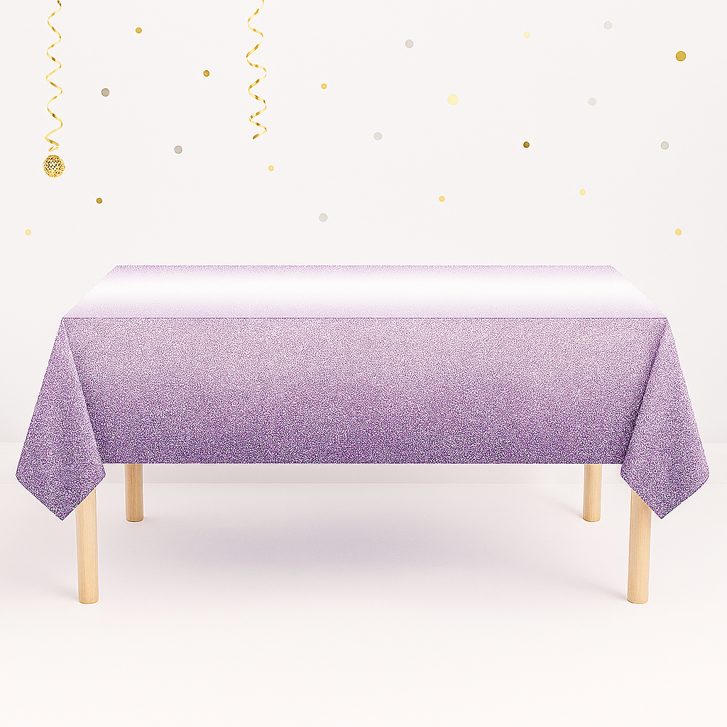 Nappe Anniversaire Violet et Blanc