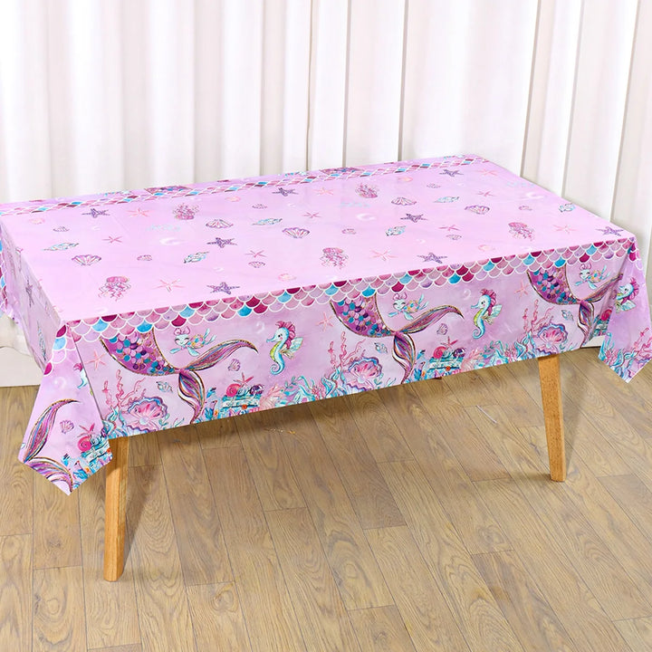 Nappe Anniversaire Violette Sirène