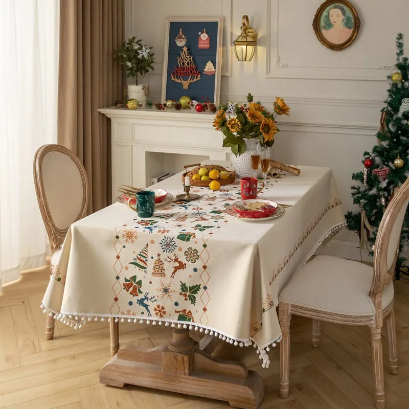Nappe Design à Motifs Noël Festif