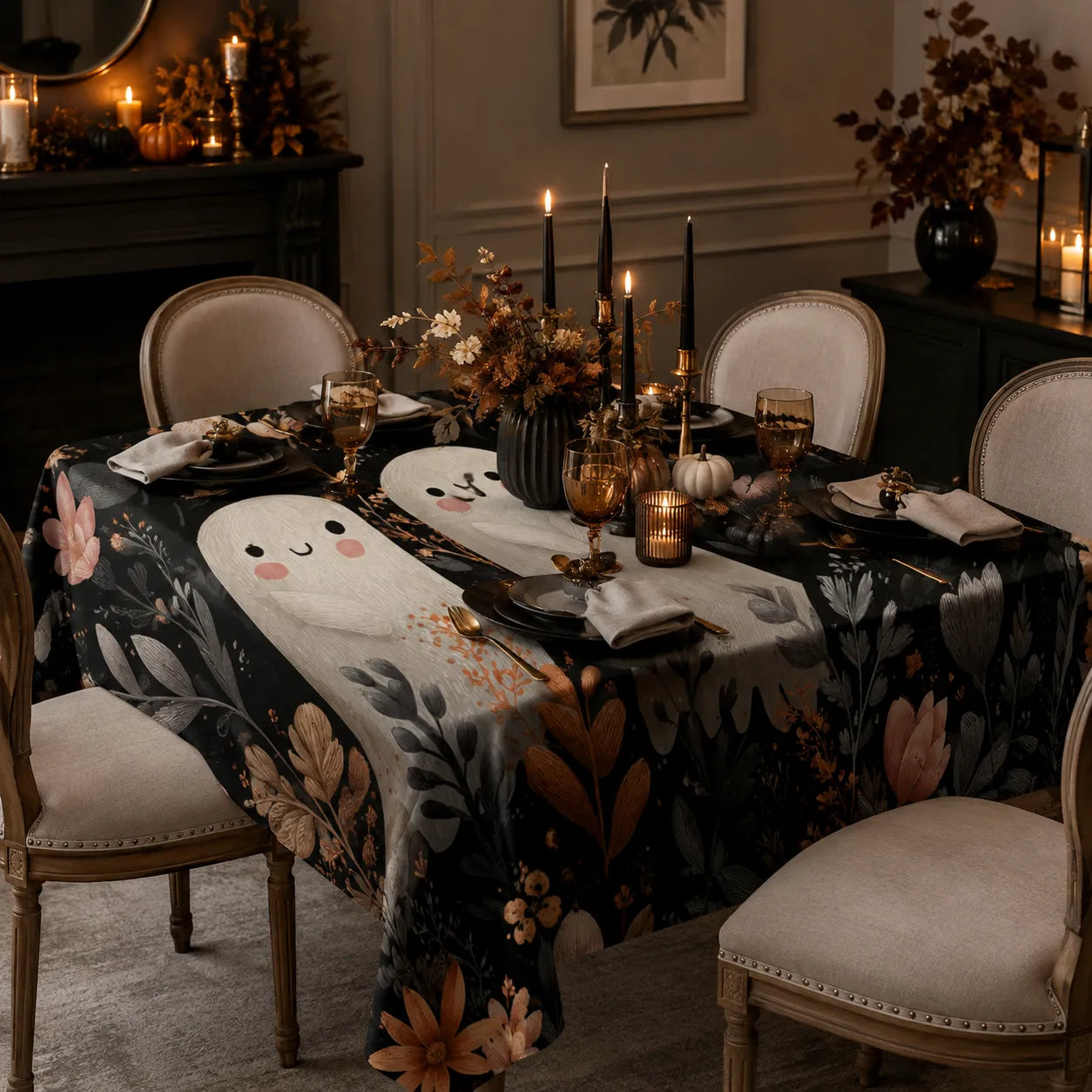 Nappe Halloween Fantômes Mignons classe