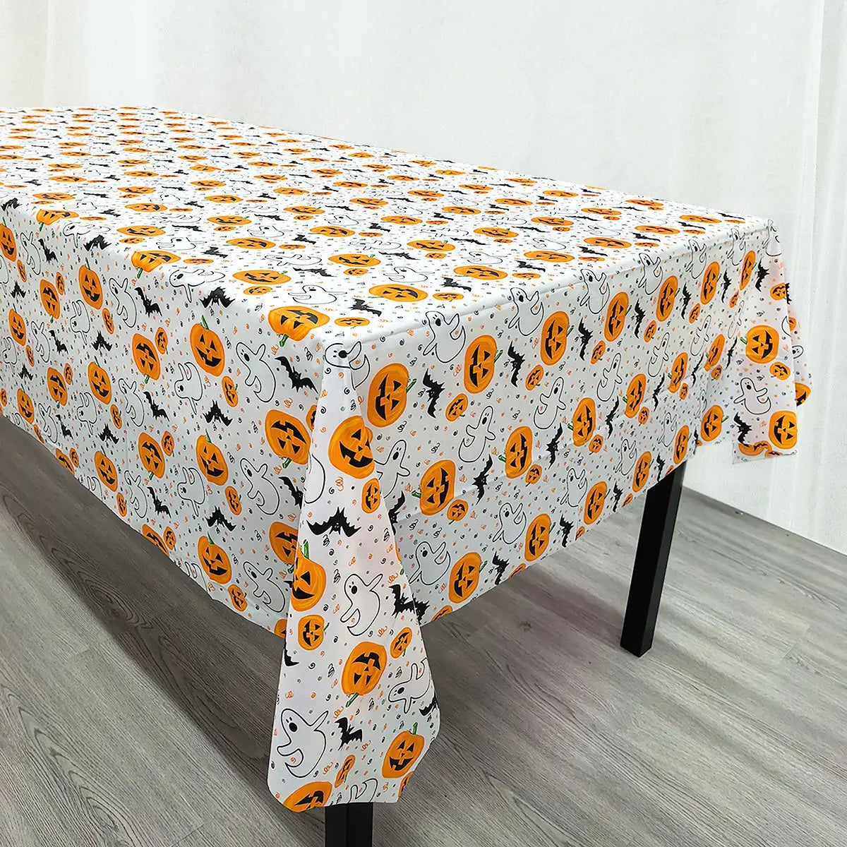Nappe Halloween Motifs Citrouilles Minimaliste