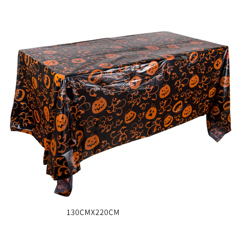 Nappe Jetable Citrouilles Halloween Festif