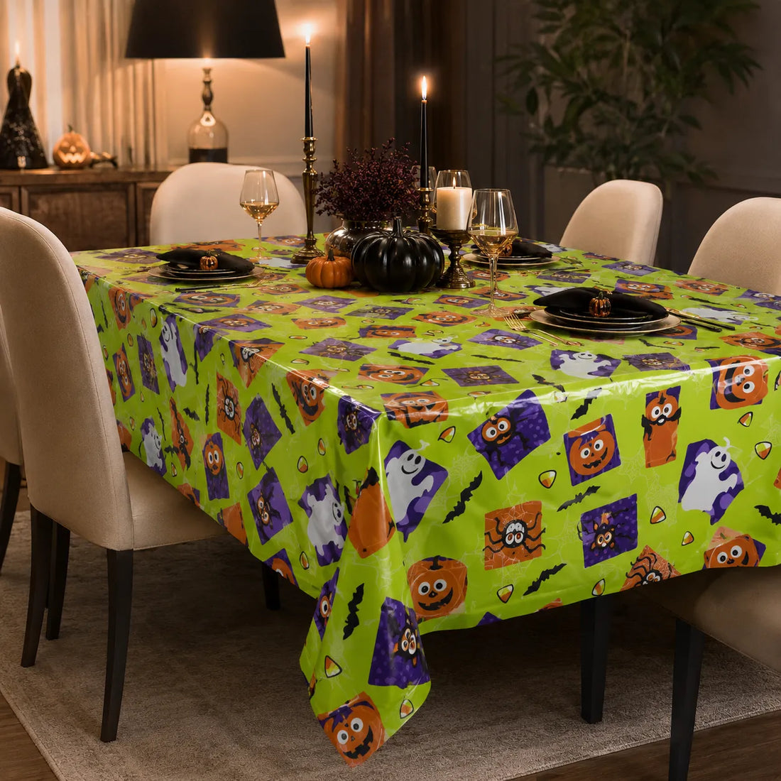 Nappe Jetable Colorée Halloween amusant