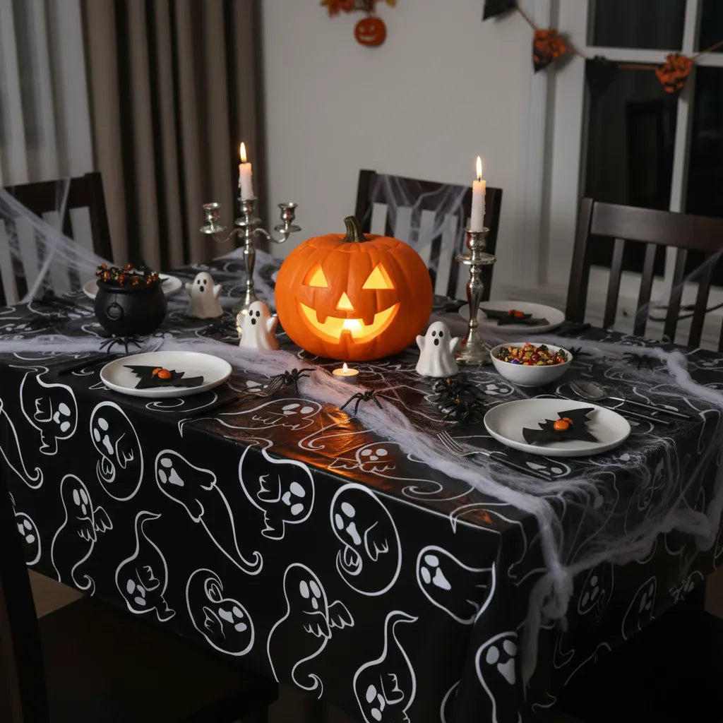Nappe Jetable Fantômes Halloween Design