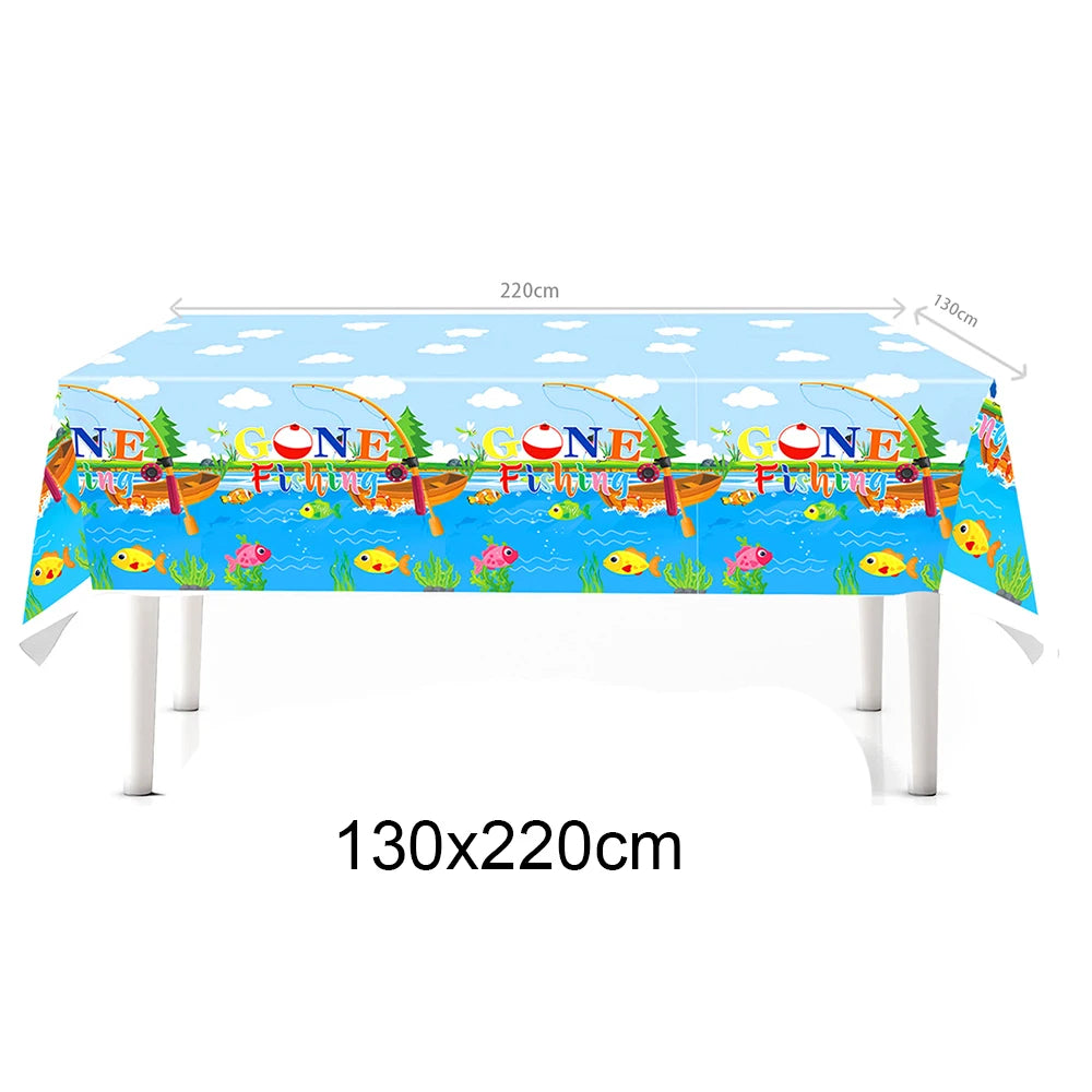Nappe Jetable Pêche Colorée Bleu