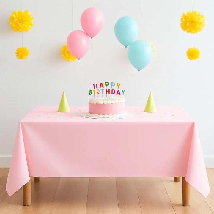 Nappe Jetable Rose Unie