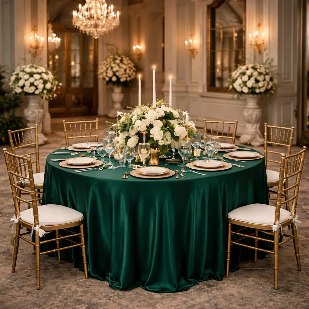 Nappe Mariage Vert Emeraude1