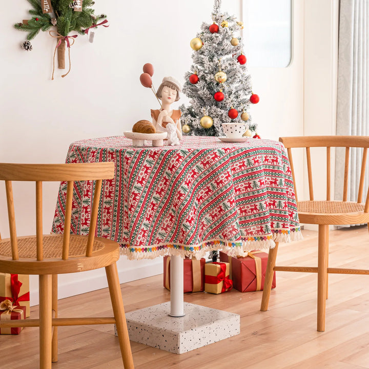 Nappe Ronde Thème Noël