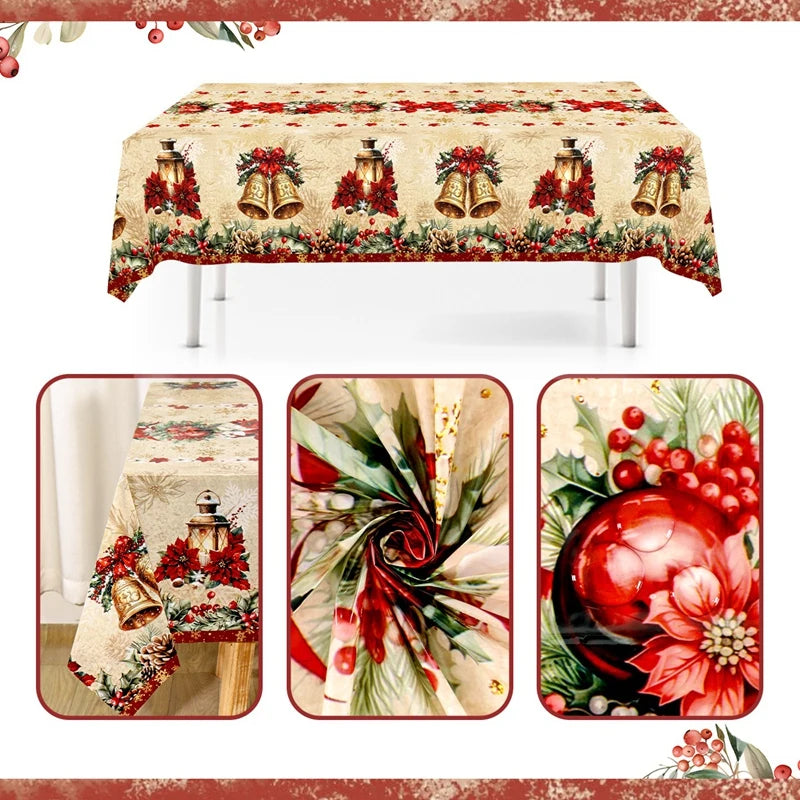 Nappe de Noël Cloches et Raffinée Festif