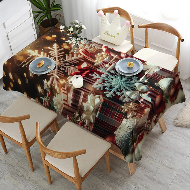 Nappe de Noël Marron Féérique