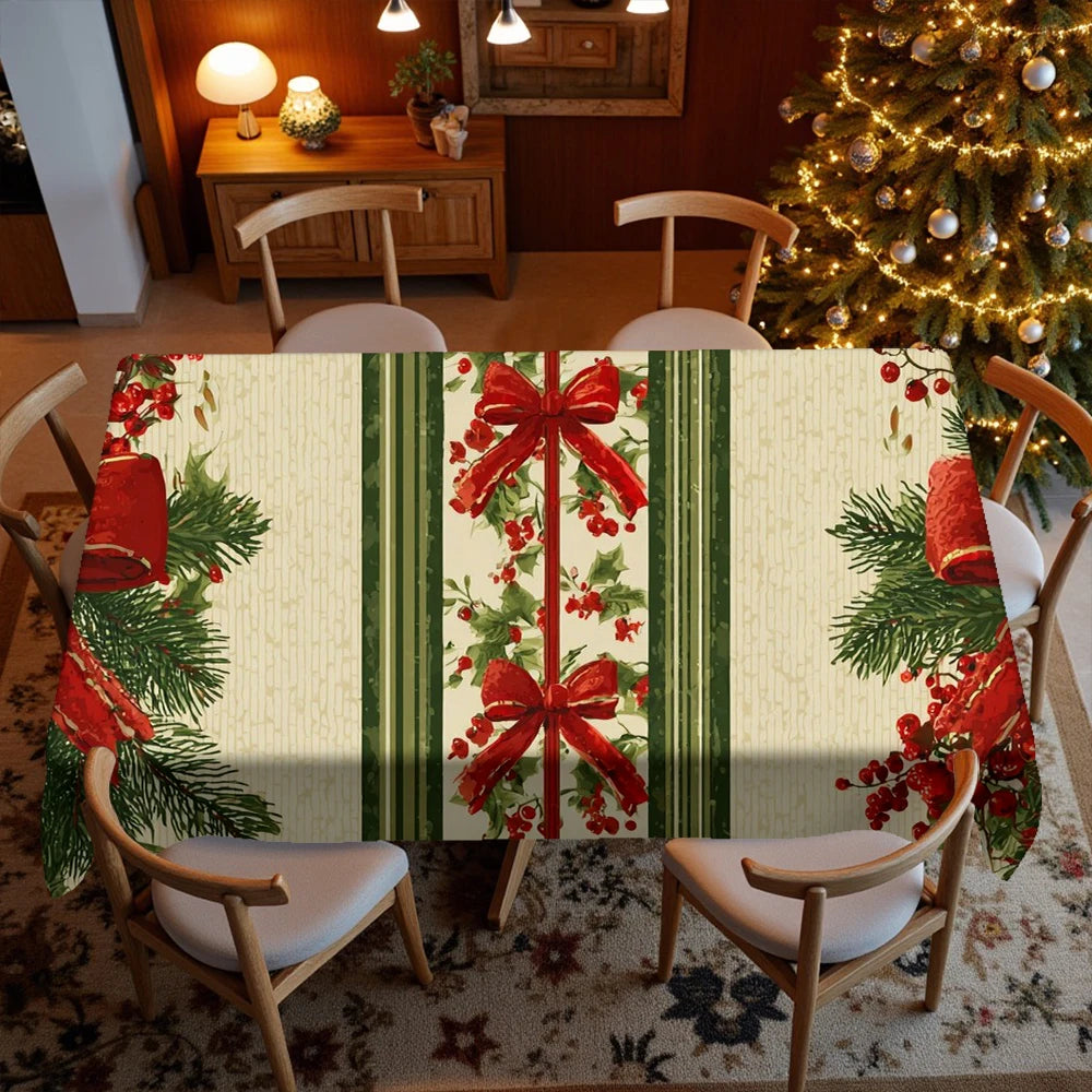 Nappe de Noël Motif Nœuds 
