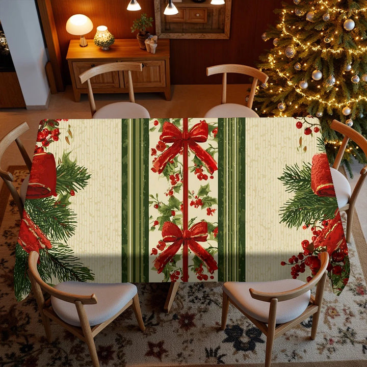 Nappe de Noël Motif Nœuds 