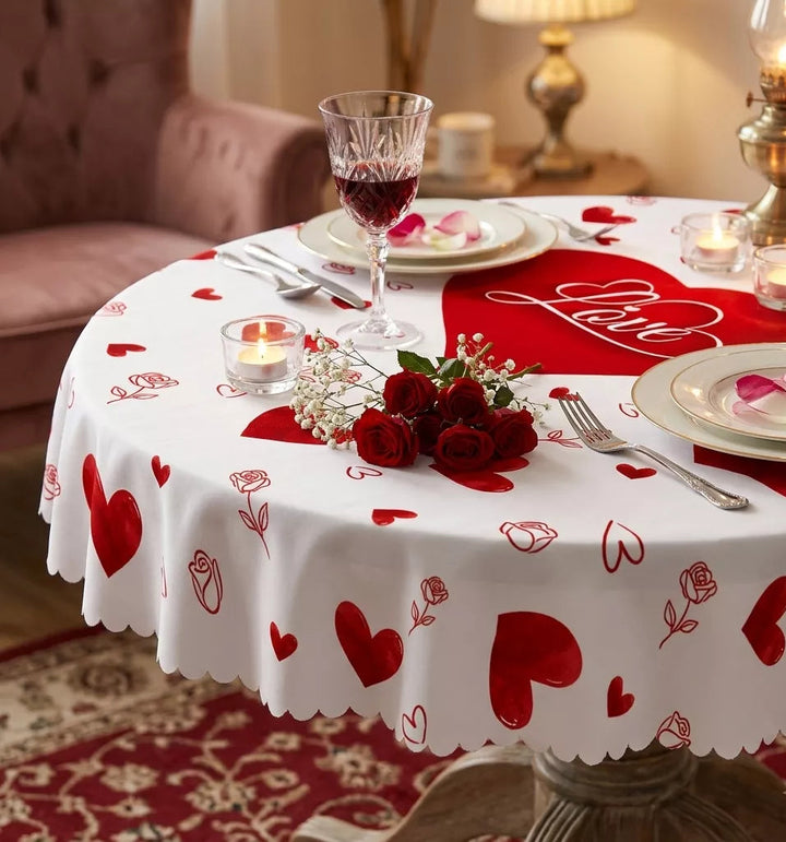 Nappe de Table Blanche Love Original