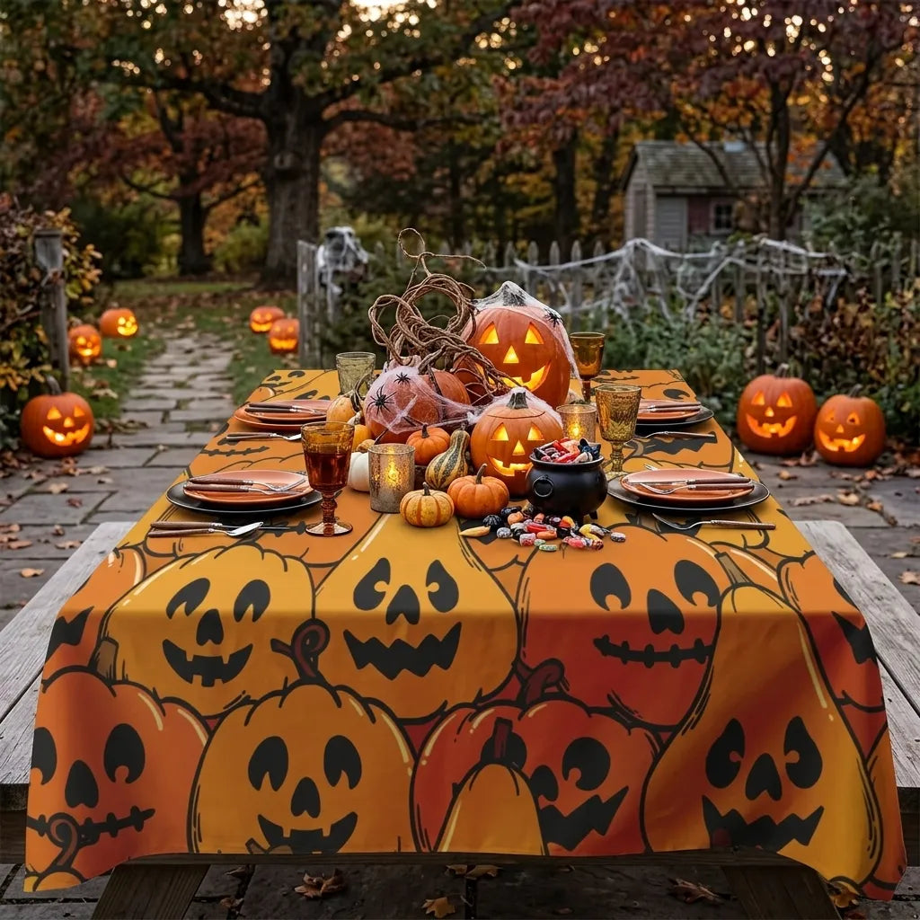Nappe de Table Citrouilles pour Halloween Unique