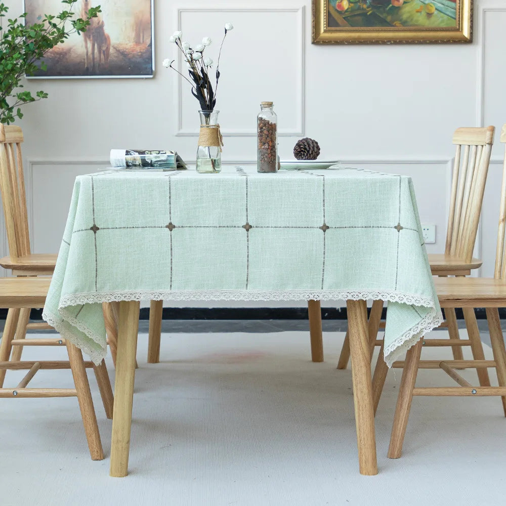 Nappe de Table Design Epurée Verte