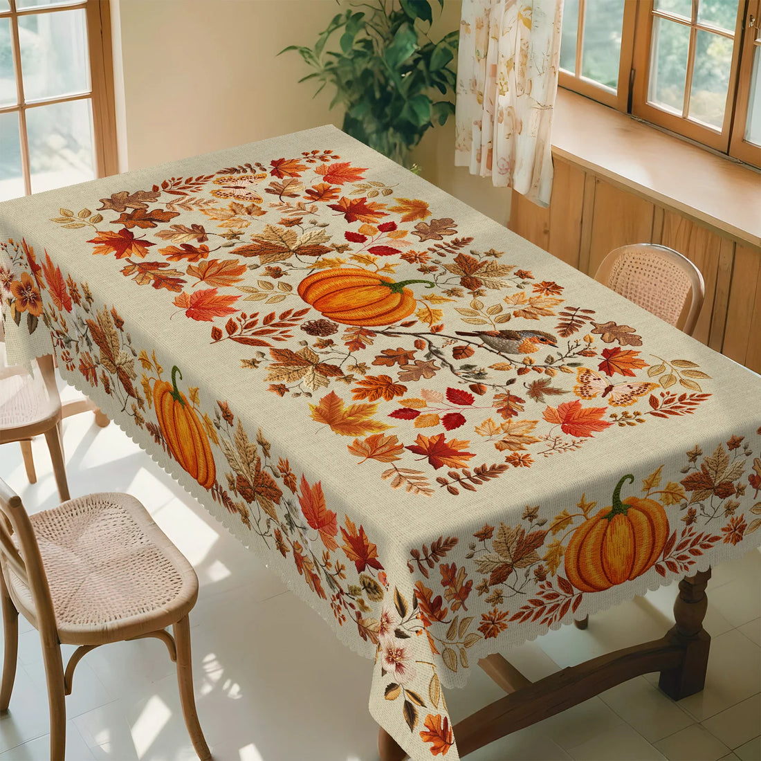 Nappe de Table Feuilles d’Erable Elégant