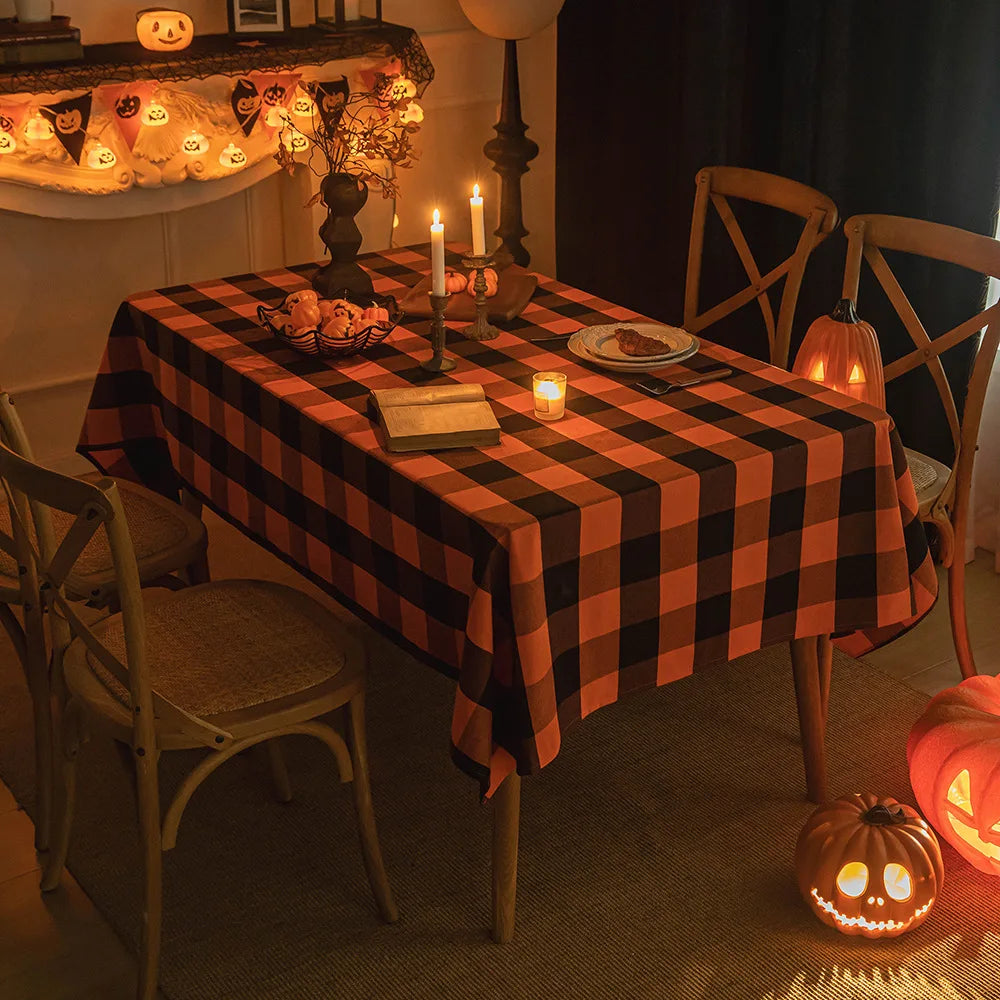 Nappe de Table Halloween Carreaux Design