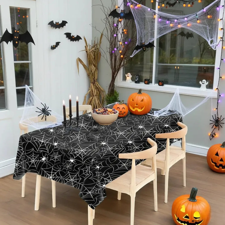 Nappe de Table Halloween Toile d’Araignée