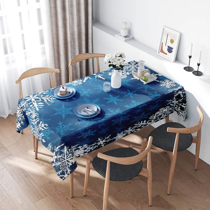 Nappe de Table Noël  Bleue