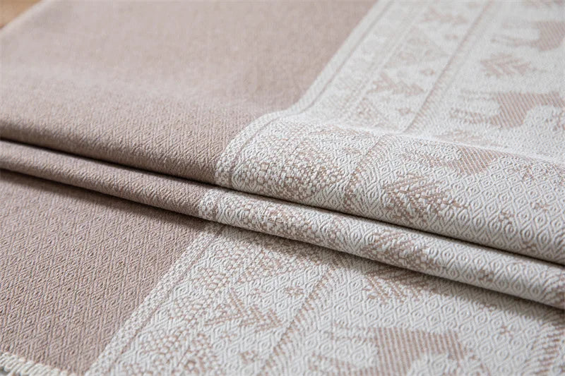 Nappe de Table Rennes Sobre en Lin Marron