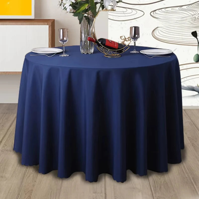 Nappe de Table Ronde Bleu Marine
