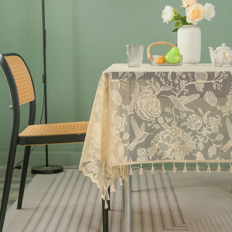 Nappe en Dentelles Elégante Fleurie Elégante