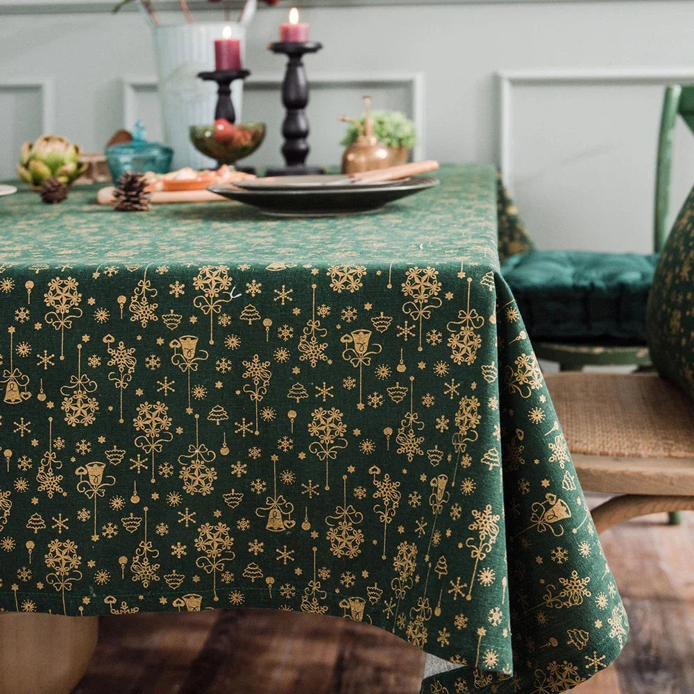 Nappe en Tissu Noël Raffinée